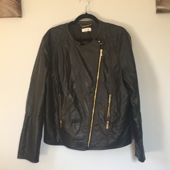 Calvin Klein Jackets & Blazers - Lowest price!!Calvin Klein faux leather jacket
